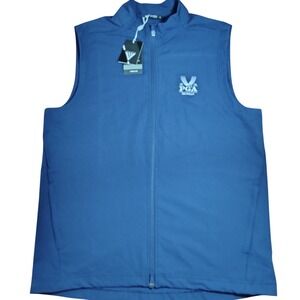Levelwear Firstlite PGA Valhalla 2024 Golf Vest Mens Large Navy Blue WB51L NEW